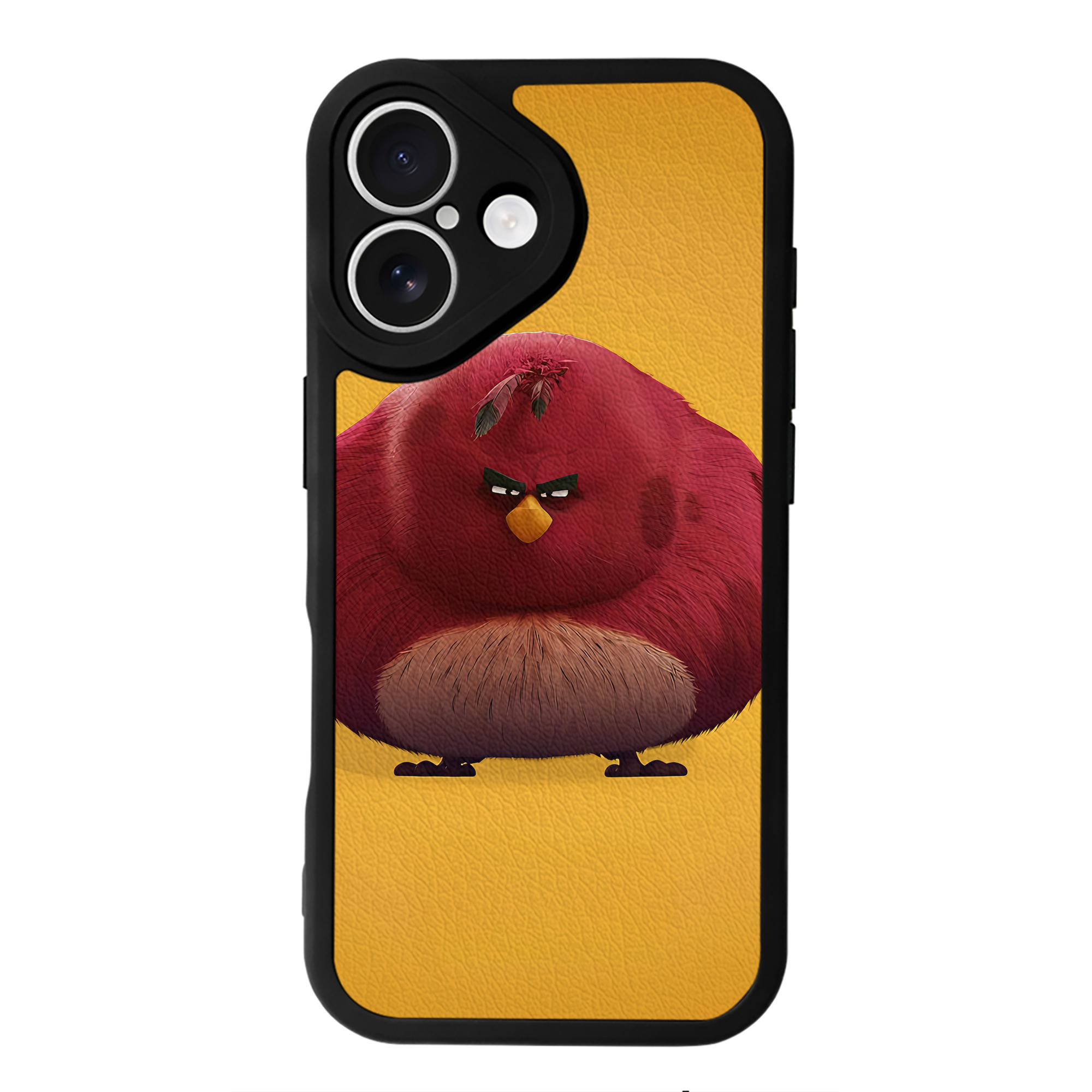 （画像用） Angry Birds アングリーバード 【iPhone 16シリーズ対応】シリコンスマホケース（レザー調） 材質：シリコン